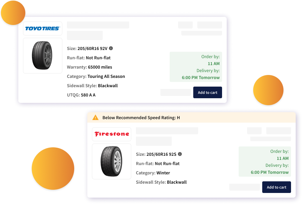 Tires Ordering